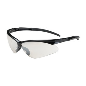 PIP 250-28-0000 Adversary Semi-Rimless Safety Glasses with Black Frame, Clear Lens and Anti-Scratch Coating
