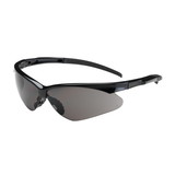 West Chester 250-28-0001 Adversary Semi-Rimless Safety Glasses with Black Frame, Gray Lens and Anti-Scratch Coating