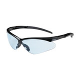 West Chester 250-28-0003 Adversary Semi-Rimless Safety Glasses with Black Frame, Light Blue Lens and Anti-Scratch Coating
