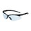 West Chester 250-28-0003 Adversary Semi-Rimless Safety Glasses with Black Frame, Light Blue Lens and Anti-Scratch Coating, Price/Pair