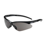 West Chester 250-28-0021 Adversary Semi-Rimless Safety Glasses with Black Frame, Gray Lens and Anti-Scratch / Anti-Fog Coating