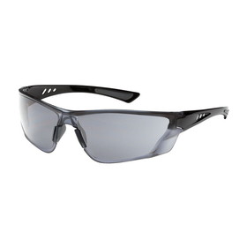 West Chester 250-32-0551 Recon Rimless Safety Glasses with Gloss Black Temple, Light Gray Lens and FogLess 3Sixty Coating