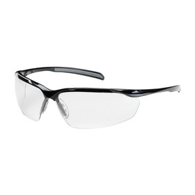 PIP 250-33-0010 Commander Semi-Rimless Safety Glasses with Gloss Black Frame, Clear Lens and Anti-Scratch / Anti-Reflective Coating