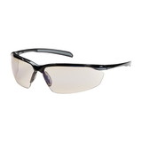 West Chester 250-33-0226 Commander Semi-Rimless Safety Glasses with Gloss Black Frame, I/O Blue Lens and Anti-Scratch / Anti-Fog Coating