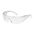 West Chester 250-37-0900 Ranger OTG Rimless Safety Glasses with Clear Temple, Clear Lens and Anti-Scratch Coating