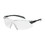 PIP 250-45-0010 Radar Rimless Safety Glasses with Gray Temple, Clear Lens and Anti-Scratch / Anti-Reflective Coating, Price/Pair