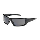 West Chester 250-47-0021 Sunburst Full Frame Safety Glasses with Black Frame, Gray Lens and Anti-Scratch / Anti-Fog Coating
