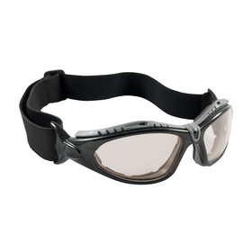 PIP 250-50-0422 Fuselage Full Frame Safety Glasses with Black Frame, Foam Padding, I/O Lens and Anti-Scratch / Anti-Fog Coating