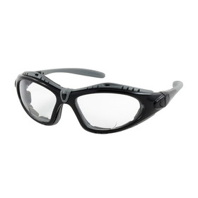 PIP 250-51-0015 Fuselage Reader Full Frame Safety Readers with Black Frame, Foam Padding, Clear Lens and Anti-Scratch / Anti-Fog Coating - +1.50 Diopter
