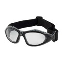 West Chester 250-51-0030 Fuselage Reader Full Frame Safety Readers with Black Frame, Foam Padding, Clear Lens and Anti-Scratch / Anti-Fog Coating - +3.00 Diopter