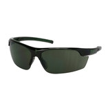 West Chester 250-58-0521 Xtricate-C Semi-Rimless Safety Glasses with Green Frame, Green Lens and FogLess 3Sixty Coating