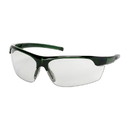 West Chester 250-58-0551 Xtricate-C Semi-Rimless Safety Glasses with Green Frame, Light Gray Lens and FogLess 3Sixty Coating