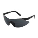 West Chester 250-92-0001 Wilco Rimless Safety Glasses with Black Temple, Gray Lens and Anti-Scratch Coating