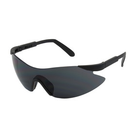 PIP 250-92-0001 Wilco Rimless Safety Glasses with Black Temple, Gray Lens and Anti-Scratch Coating