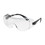 West Chester 250-98-0080 OverSite OTG Rimless Safety Glasses with Black / Gray Temple and Clear Lens, Price/Pair