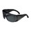 West Chester 250-99-0901 The Scout OTG Rimless Safety Glasses with Gray Temple, Gray Lens and Anti-Scratch Coating, Price/Each