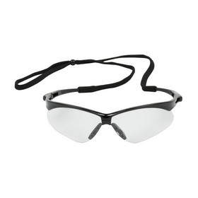 PIP 250-AN-10110 Anser Semi-Rimless Safety Glasses with Black Frame, Clear Lens and Anti-Scratch Coating