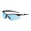 PIP 250-AN-10113 Anser Semi-Rimless Safety Glasses with Black Frame, Light Blue Lens and Anti-Scratch Coating, Price/Pair
