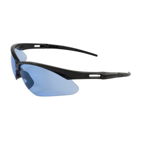 PIP 250-AN-10113 Anser Semi-Rimless Safety Glasses with Black Frame, Light Blue Lens and Anti-Scratch Coating
