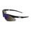 West Chester 250-AN-10115 Anser Semi-Rimless Safety Glasses with Black Frame, Blue Mirror Lens and Anti-Scratch Coating, Price/Pair
