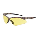West Chester 250-AN-10122 Anser Semi-Rimless Safety Glasses with Camouflage Frame, Amber Lens and Anti-Scratch Coating