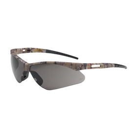 PIP 250-AN-10123 Anser Semi-Rimless Safety Glasses with Camouflage Frame, Gray Lens and Anti-Scratch Coating
