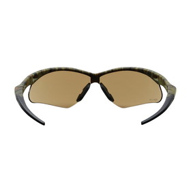 PIP 250-AN-10124 Anser Semi-Rimless Safety Glasses with Camouflage Frame, Brown Lens and Anti-Fog / Anti-Scratch Coating