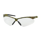 West Chester 250-AN-10130 Anser Semi-Rimless Safety Glasses with Camouflage Frame, Clear Lens and Anti-Scratch Coating