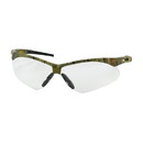 West Chester 250-AN-10131 Anser Semi-Rimless Safety Glasses with Camouflage Frame, Clear Lens and Anti-Scratch / Anti-Fog Coating