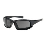 West Chester 250-CE-10091 Cefiro Full Frame Safety Glasses with Black Frame, Rubber Foam Padding, Gray Lens and Anti-Scratch / Anti-Fog Coating
