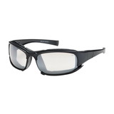 West Chester 250-CE-10092 Cefiro Full Frame Safety Glasses with Black Frame, Rubber Foam Padding, I/O Lens and Anti-Scratch / Anti-Fog Coating