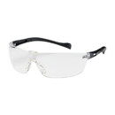 West Chester 250-MT-10070 Monteray II Rimless Safety Glasses with Black Temple, Clear Lens and Anti-Scratch Coating