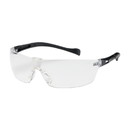 West Chester 250-MT-10071 Monteray II Rimless Safety Glasses with Black Temple, Clear Lens and Anti-Scratch / Anti-Fog Coating