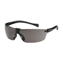 West Chester 250-MT-10072 Monteray II Rimless Safety Glasses with Black Temple, Gray Lens and Anti-Scratch Coating