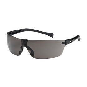 PIP 250-MT-10072 Monteray II Rimless Safety Glasses with Black Temple, Gray Lens and Anti-Scratch Coating