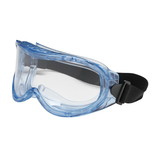 West Chester 251-5300-400 Contempo Indirect Vent Goggle with Light Blue Body, Clear Lens and Anti-Scratch / Anti-Fog Coating