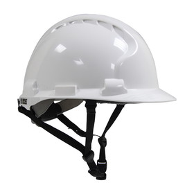 West Chester 280-AHS240 MK8 Evolution Type II Linesman Hard Hat with HDPE Shell, EPS Impact Liner, Polyester Suspension, Wheel Ratchet Adjustment and 4-Point Chin Strap