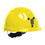 West Chester 280-EV6151M Evolution Deluxe 6151 Standard Brim Mining Hard Hat with HDPE Shell, 6-Point Polyester Suspension and Wheel Ratchet Adjustment, Price/Each