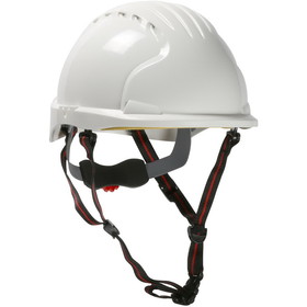 PIP 280-EV6151S-CH EVO 6151 Ascend Short Brim Safety Helmet with HDPE Shell, 4-Point Chinstrap, 6-Point Suspension and Wheel Ratchet Adjustment