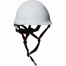 West Chester 280-EV6151V-CH EVO 6151 Ascend Vented, Cap Style Safety Helmet with HDPE Shell, 4-Point Chinstrap, 6-Point Suspension and Wheel Ratchet Adjustment