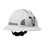 West Chester 280-EV6161MCR2 Evolution Deluxe 6161 Full Brim Mining Hard Hat with HDPE Shell, 6-Point Polyester Suspension, Wheel Ratchet Adjustment and CR2 Reflective Kit, Price/Each