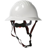 PIP 280-EV6161V-CH EVO 6161 Ascend Vented, Full Brim Safety Helmet with HDPE Shell, 4-Point Chinstrap, 6-Point Suspension and Wheel Ratchet Adjustment