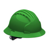 West Chester 280-EV6161V Evolution Deluxe 6161 Vented, Full Brim Hard Hat with HDPE Shell, 6-Point Polyester Suspension and Wheel Ratchet Adjustment