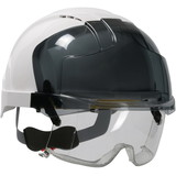 PIP 280-EVLV EVO VISTAlens Type I, Vented Industrial Safety Helmet with Lightweight ABS Shell, Integrated ANSI Z87.1 Eye Protection, 6-Point Polyester Suspension and Wheel Ratchet Adjustment