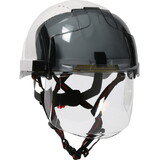 West Chester 280-EVSN-CH EVO VISTA ASCEND Type I, Non-vented Industrial Safety Helmet with fully adjustable four point chinstrap, Lightweight ABS Shell, Integrated Faceshield