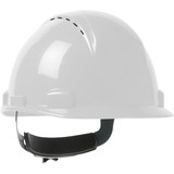 PIP 280-HP1142RSPV Logan Vented, Type II, Short Brim Cap Style Hard Hat with HDPE Shell, 4-Point Textile Suspension and Wheel Ratchet Adjustment