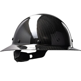 PIP 280-HP1471R Wolfjaw Full Brim Smooth Dome Hard Hat with Glossy Carbon Fiber Shell, 8-Point Riveted Textile Suspension and Wheel-Ratchet Adjustment