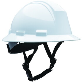 PIP 280-HP642R-CH Kilimanjaro Type II Full Brim Safety Helmet with HDPE Shell, 4-Point Textile Suspension, Wheel Ratchet Adjustment and 4-Point Chinstrap