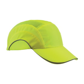 PIP 282-ABR170-LY HardCap A1+ Hi-Vis Baseball Style Bump Cap with HDPE Protective Liner and Adjustable Back