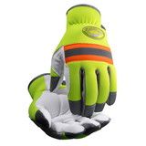 PIP 2908 Caiman MAG Multi-Activity Glove with Sheep Grain Leather Palm and Hi-Vis Yellow Padded Back